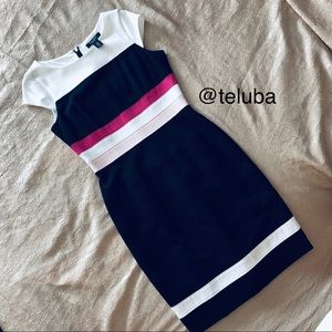 Colored blocked dress